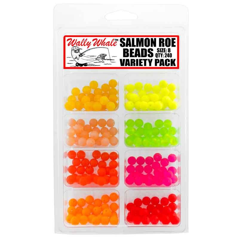Zak Tackle Salmon Roe Bead Box 240pk, Size: 8mm
