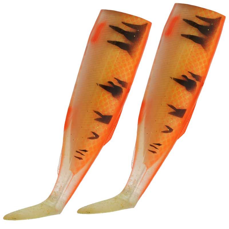 Delta Power Paddle Tails 10oz 2pk, Color: UV Org / Blk