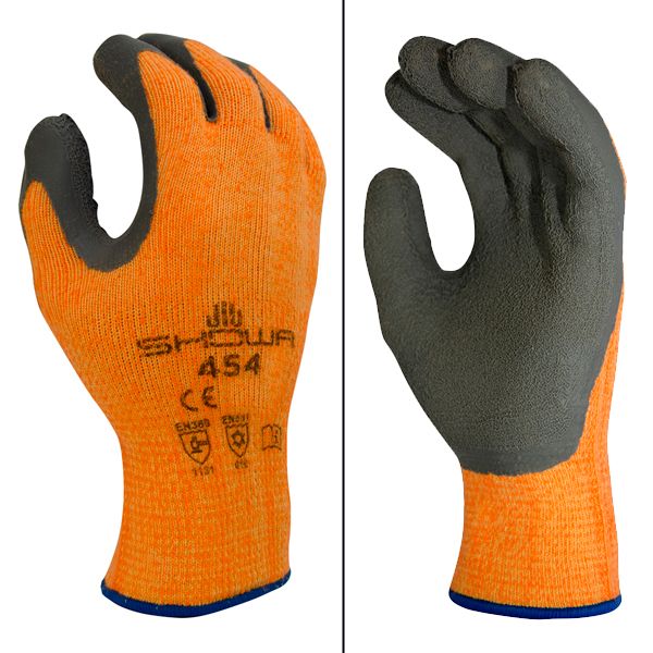 Atlas Glove 454 Insulated Orange / Gray 1pr, Size: S