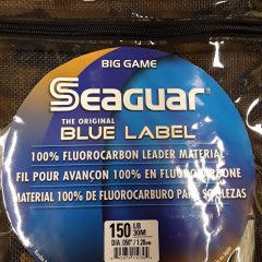 Seaguar Blue Label Fluorocarbon Leader 25yd, Size: 150lb