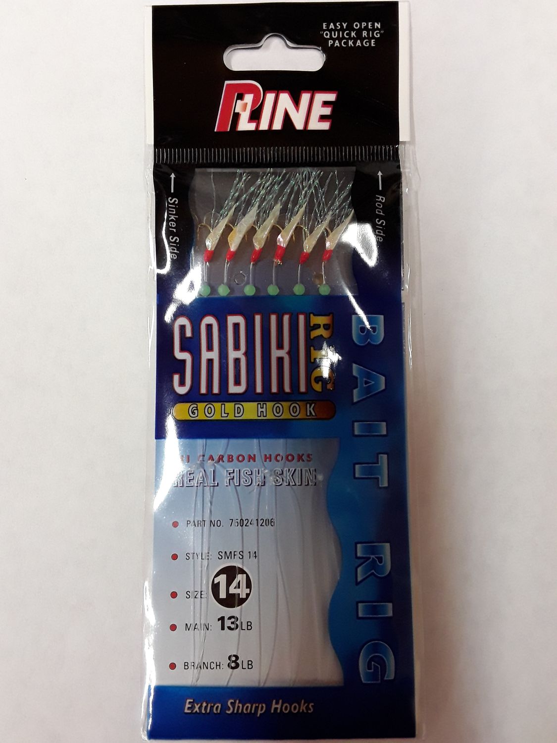 P-Line Sabiki Hage Fish Skin Mylar, Size: #14