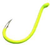 Gamakatsu Octopus Hook Chartreuse     Disc., Color: 02611, Size: 1/0