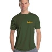 B&amp;J Short Sleeve Sun Shirt Green w/ White Logo 