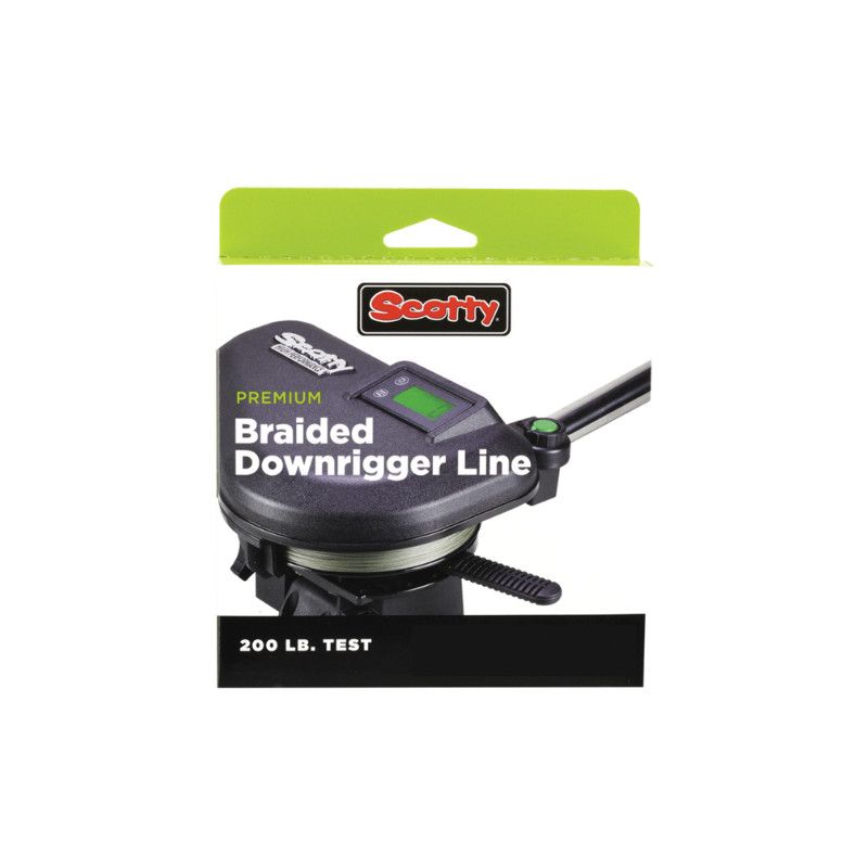 Scotty Power Braid Downrigger Line, 200lb Test, 400 ft spool,  w / kit