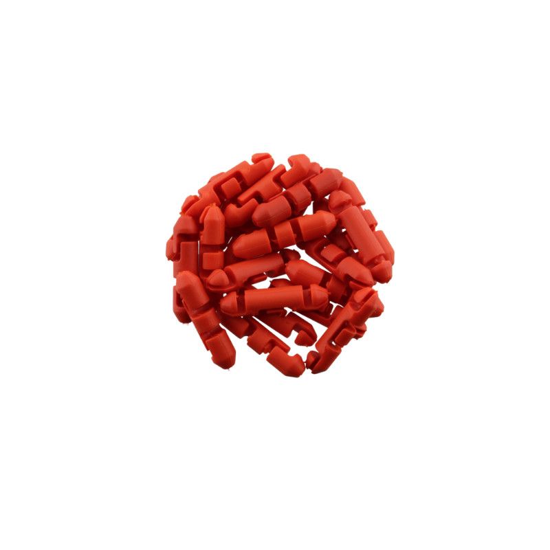 Scotty Stopper Beads for Braided Line Red 24pk