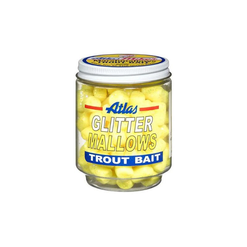 Atlas Mike's Glitter Mallows Trout Bait Yellow Cheese 1.5oz - 32034