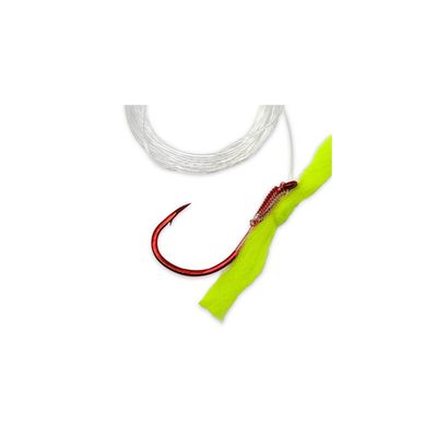 Gamakatsu Sockeye Rig Chartreuse Red Hook 3/0-30 372313-C-30