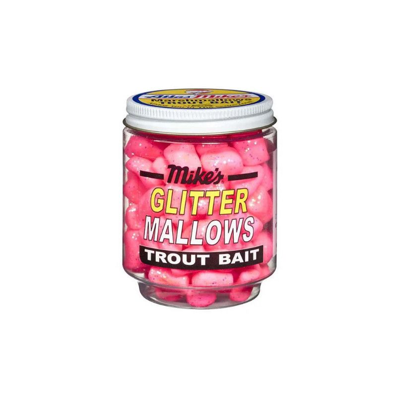 Atlas Mike's Glitter Glo Mallows Trout Bait Cerise Shrimp 1.5oz - 5202
