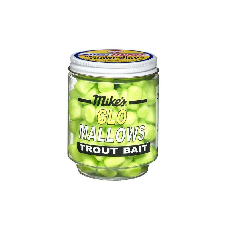 Atlas Mike's Glo Mallows Trout Bait Chartreuse Garlic 1.5oz - 5030