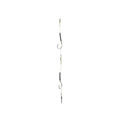 B&amp;J Basic Collection Halibut Rig Double Tube Black 16/0 Circle