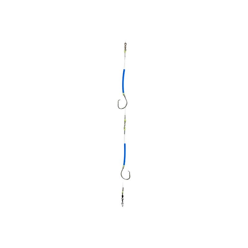 B&amp;J Halibut Rig Basic Collection Double Tube Royal Blue 16/0 Circle