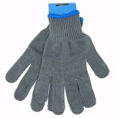 Danco Stainless Steel Mesh Fillet Safety Gloves, Large - Gray