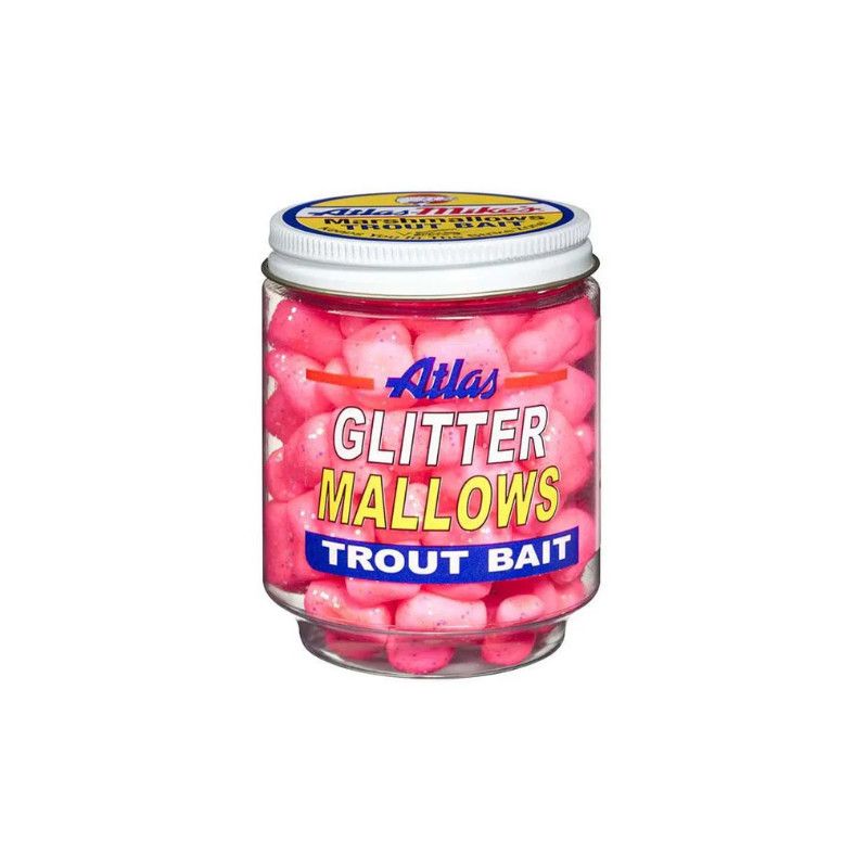 Atlas Mike's Glitter Mallows Trout Bait Pink Shrimp 1.5oz - 32035