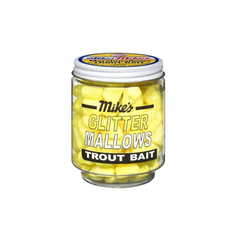 Atlas Mike's Glitter Glo Mallows Trout Bait Yellow Cheese 1.5oz - 5203