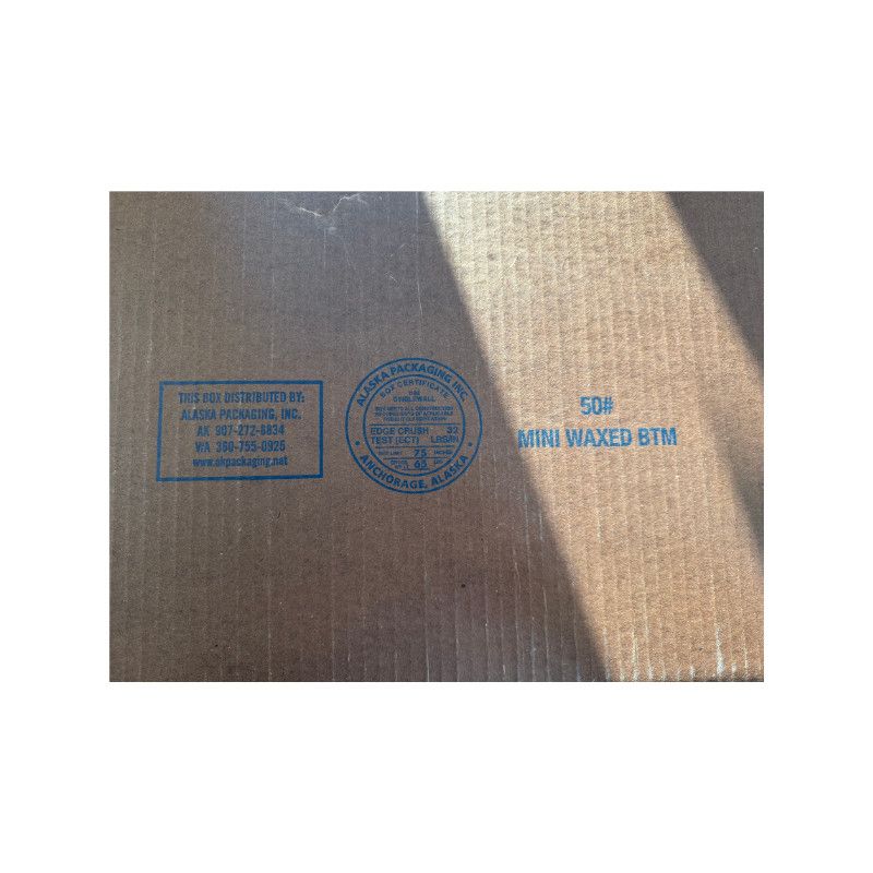 50lb Waxed Fish Box  Built for Bulk Transport | B&JSG