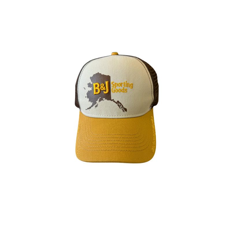 B&amp;J Trucker Hat Stone / Amber / Brown - 2026 Edition