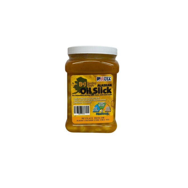B&amp;J Baits Alaskan Oil Slick Pellets 6lb