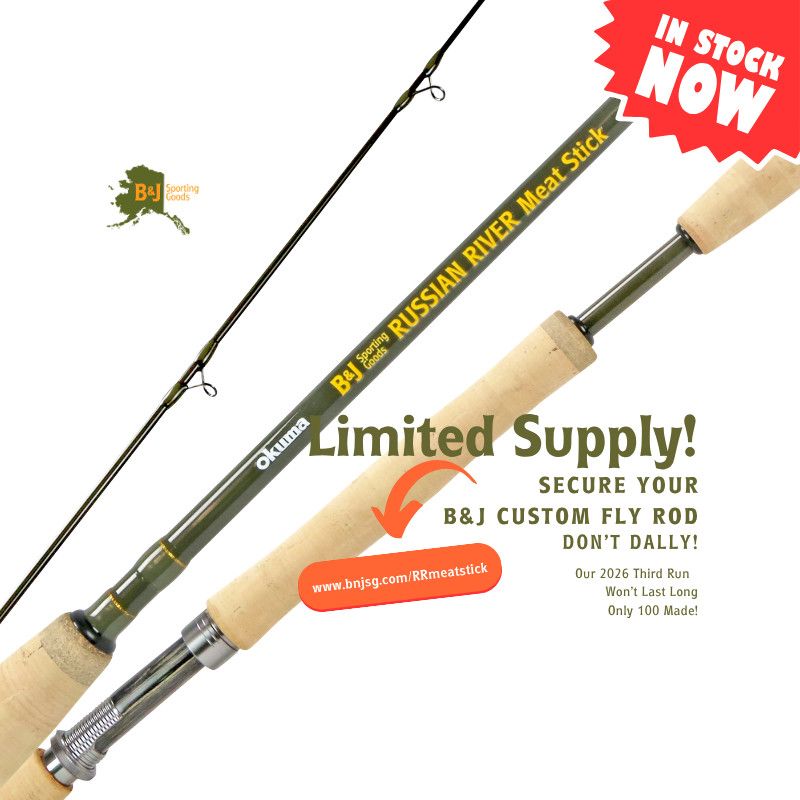 B&amp;J Russian River Meat Stick Fly Rod 9' 8wt 2pc