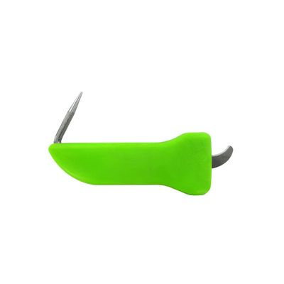 Fish Pic Plastic Handle w/ Cutter Short Handle 4-3/8" Green