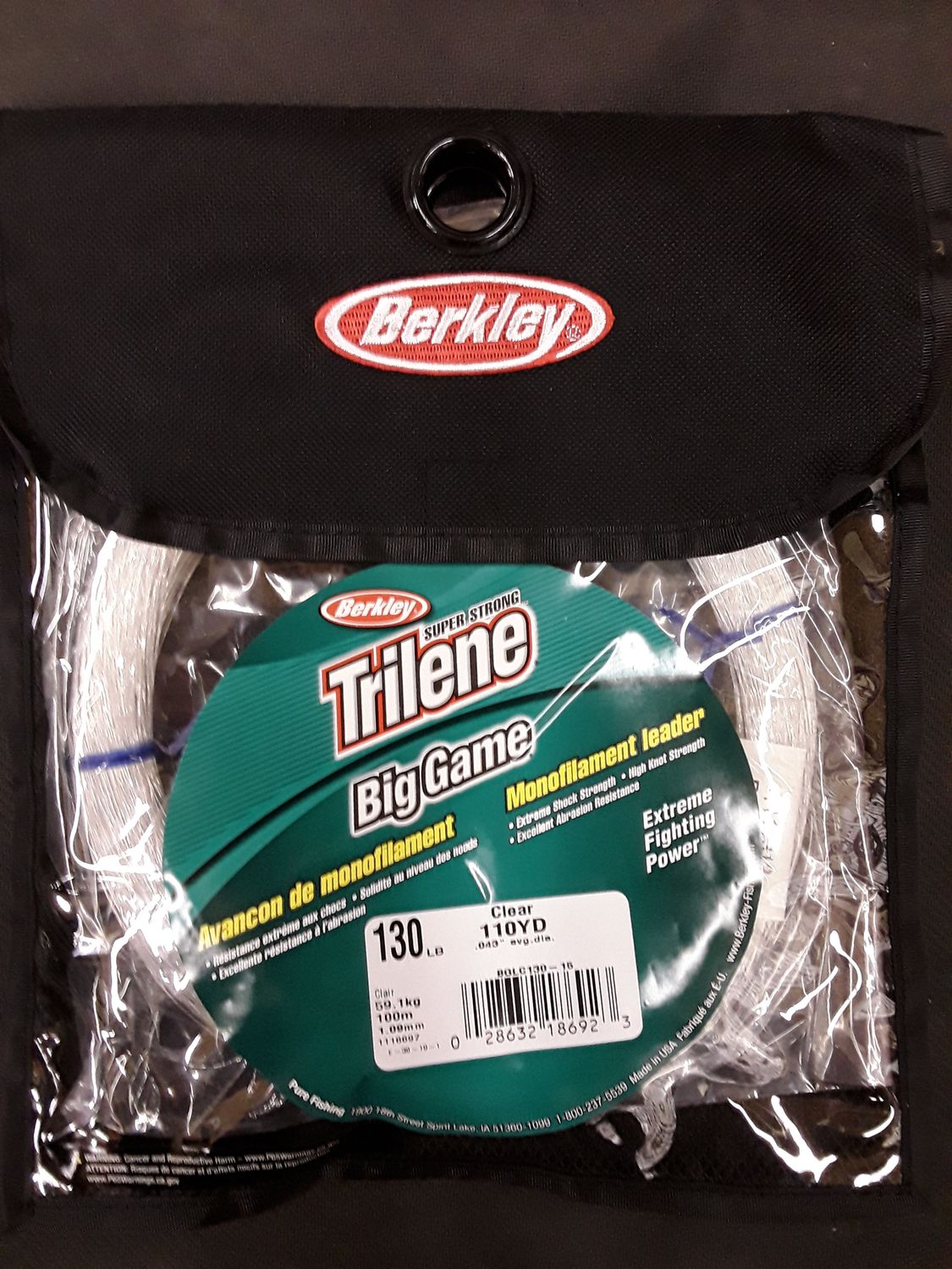 Berkley Trilene Big Game Mono Leaders Clear 130lb 110yd