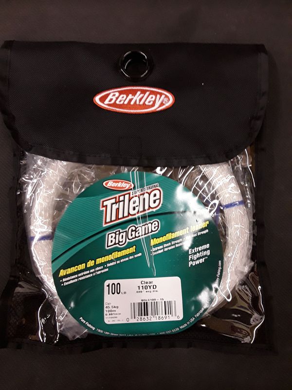 Berkley Trilene Big Game Mono Leaders Clear 100lb 110yd