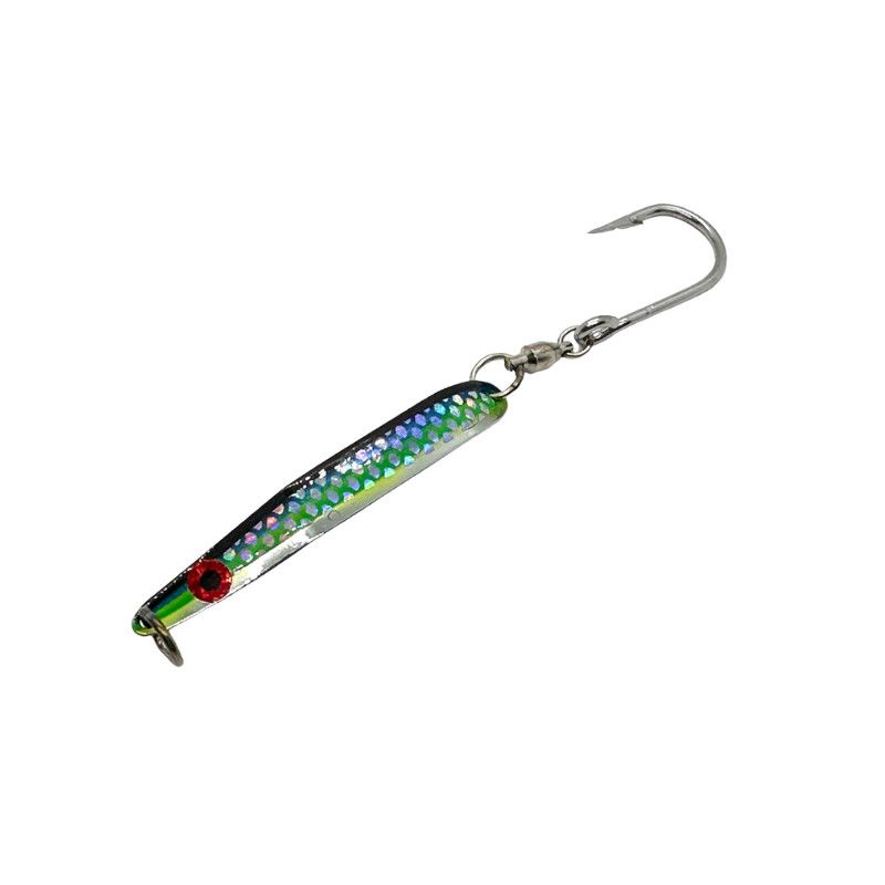 Westcoast Little Phat-E Flutter Spoon 2.5" Herring Aid UV  / Chrome / UV