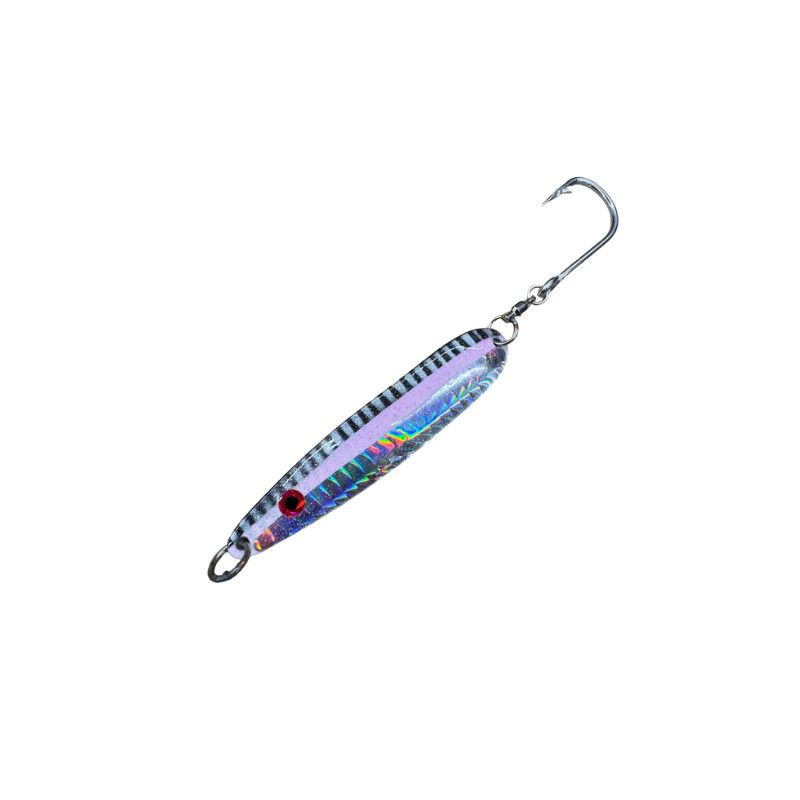 Westcoast Halo Phat-E Flutter Spoon 3.5" Black Herring Aid / Double Glow / Halo