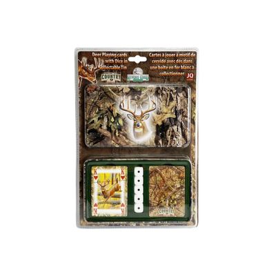 Rivers Edge Playing Cards And Dice Set- Deer
