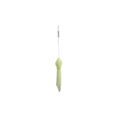 B&amp;J Halibut Rig Single 8" B2 Squid Glow 18/0 Circle