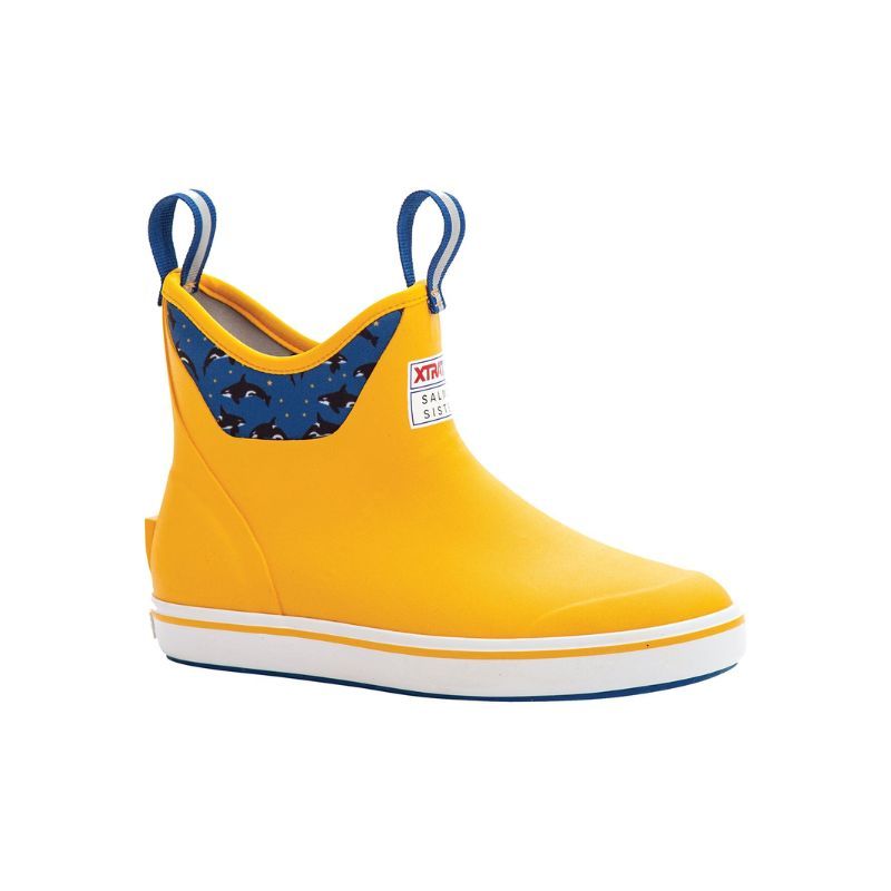 XtraTuf Kid's Salmon Sisters Ankle Deck Boot 6'' Celestial Sea