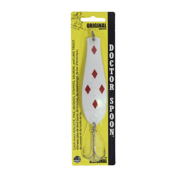 Yellow Bird Doctor Spoon Original 5 of Diamonds White
