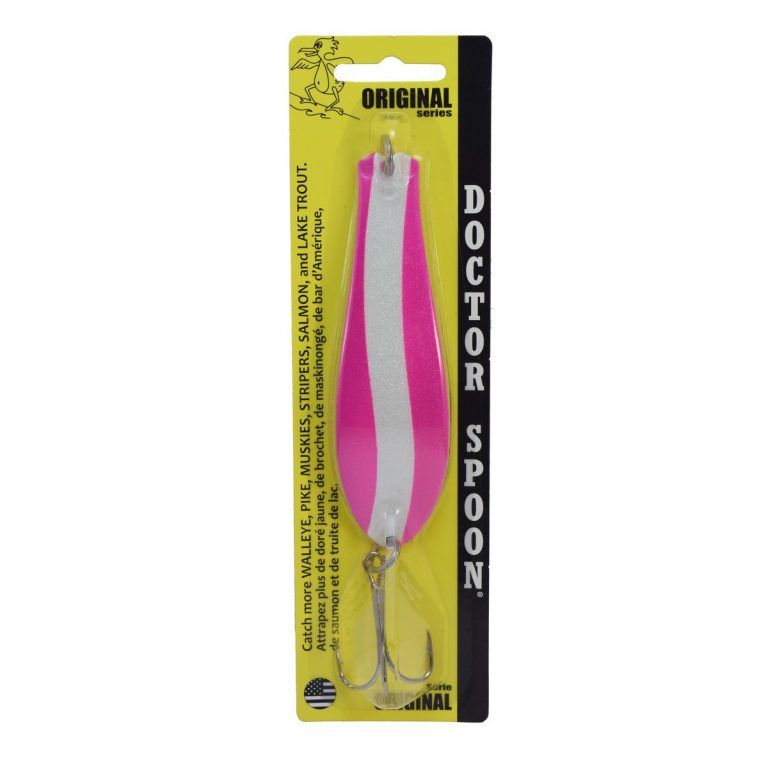 Yellow Bird Doctor Spoon Original Pink / White Swirl