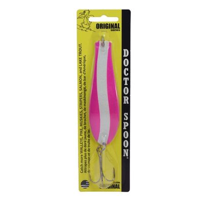 Yellow Bird Doctor Spoon Original Pink / White Swirl