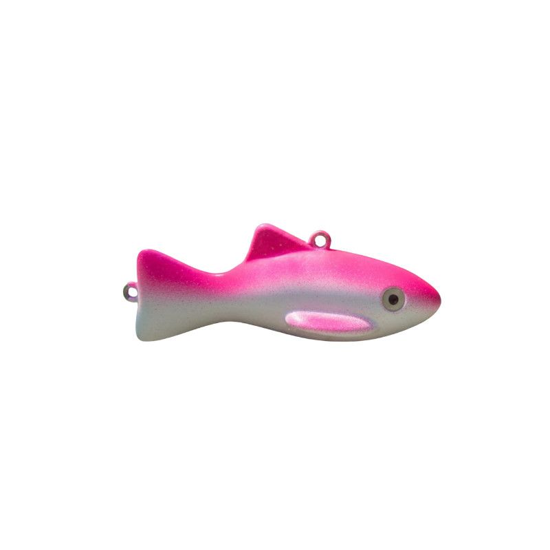 ABBJ Fish Downrigger Weight  UV Pink / White, Size: 10lb