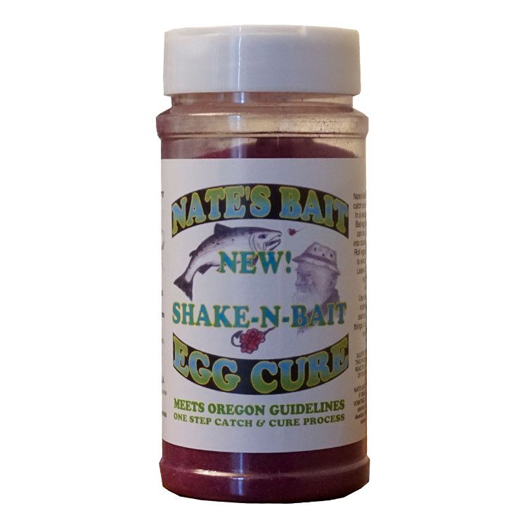 Nate's Bait Egg Cure Shake-N-Bait 16oz Iridescent Red
