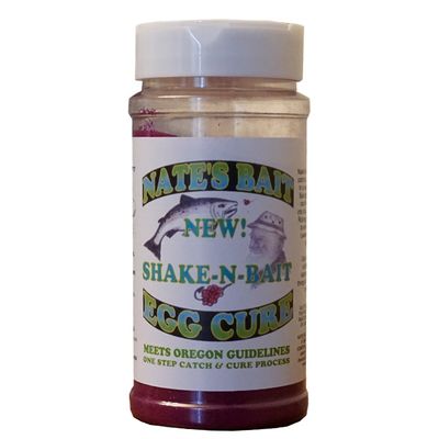 Nate's Bait Egg Cure Shake-N-Bait 16oz Black Cherry