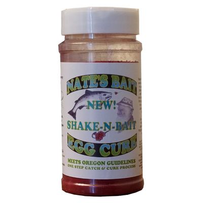 Nate's Bait Egg Cure Shake-N-Bait 16oz Ruby Red