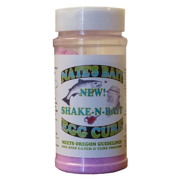 Nate's Bait Egg Cure Shake-N-Bait 16oz Natural