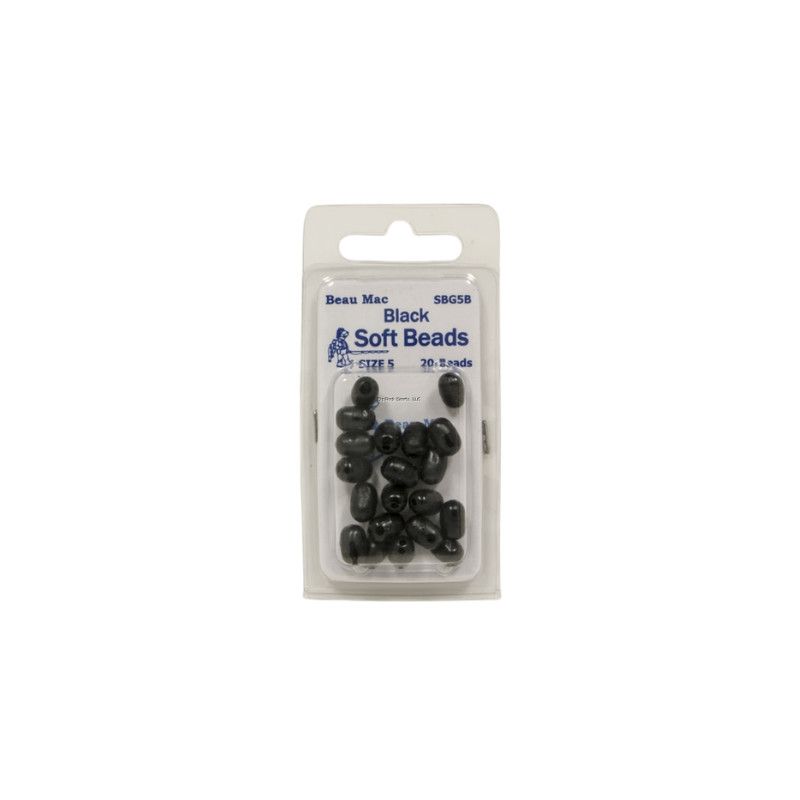 Beau Mac Soft Bead Oval Black