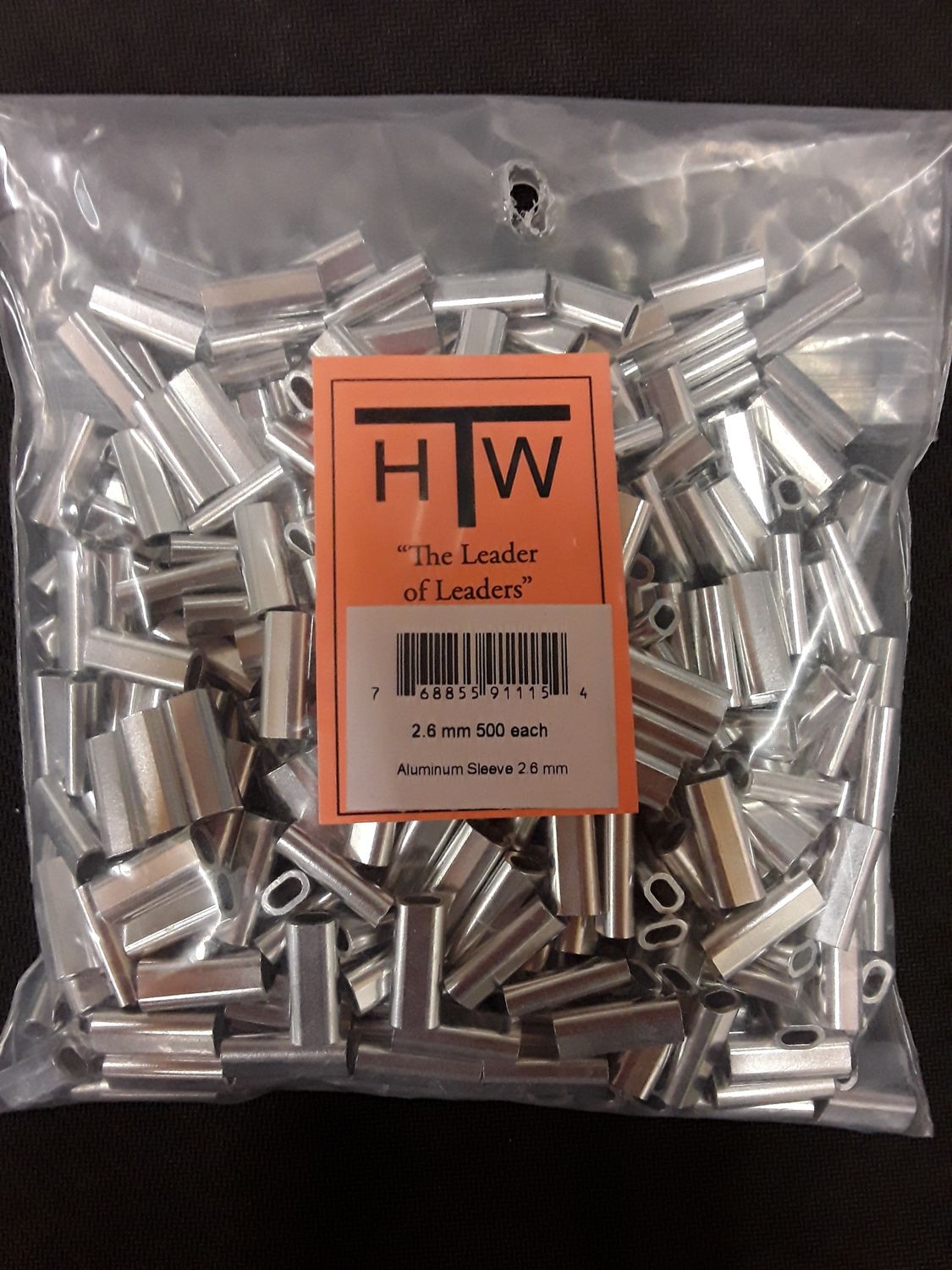 B&amp;J Alum Sleeve 2.6mm 500pk
