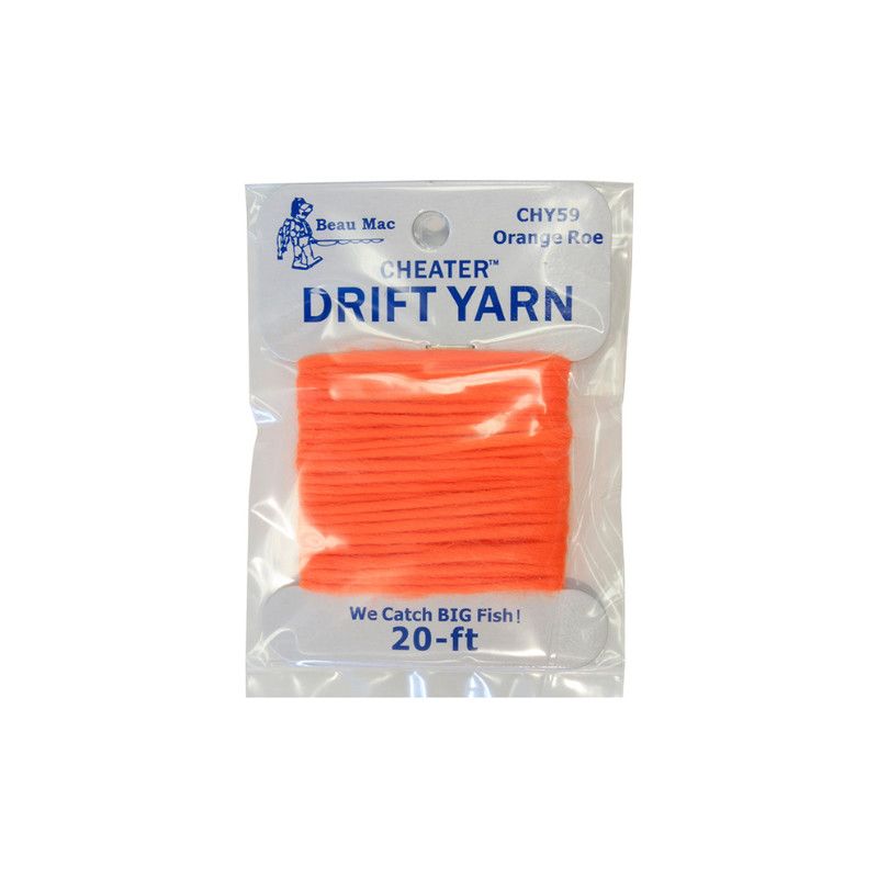 Beau Mac Cheater Yarn 20' Orange Roe
