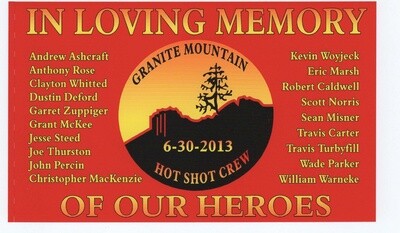 Granite Mountain Hot Shot Flag