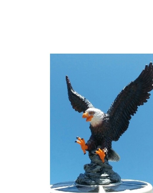 Eagle on Approach - Flagpole Topper