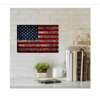 Allegiance Vintage Flag  Wall Art