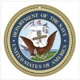Military Navy Logo Round Wood Sign