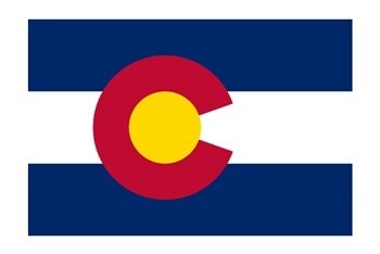 Colorado Flag Nylon, Size: 12"x18"