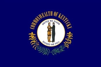 Kentucky Flag Nylon, Size: 12"x18"
