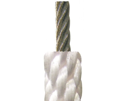 Wire Filled Halyard, Colour: White