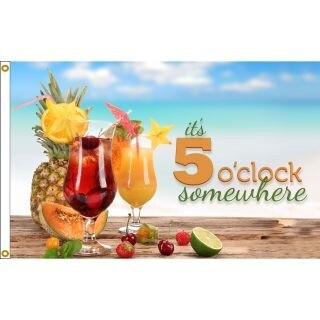5 o'clock Somewhere Flag