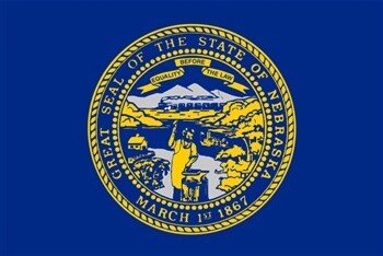 Nebraska Flag Nylon, Size: 12"x18"